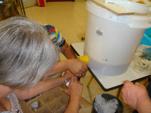 recolte du miel CFA 2012 064